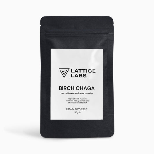 Lattice Labs Birch Chaga Microbiome Wellness Powder