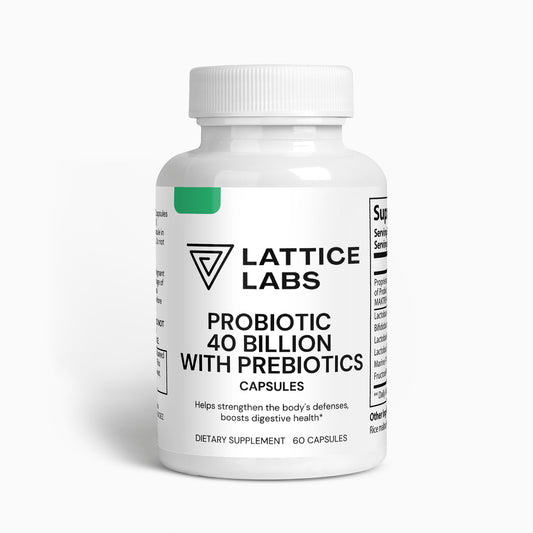 Lattice Labs Probiotic 40 Billion with Prebiotics