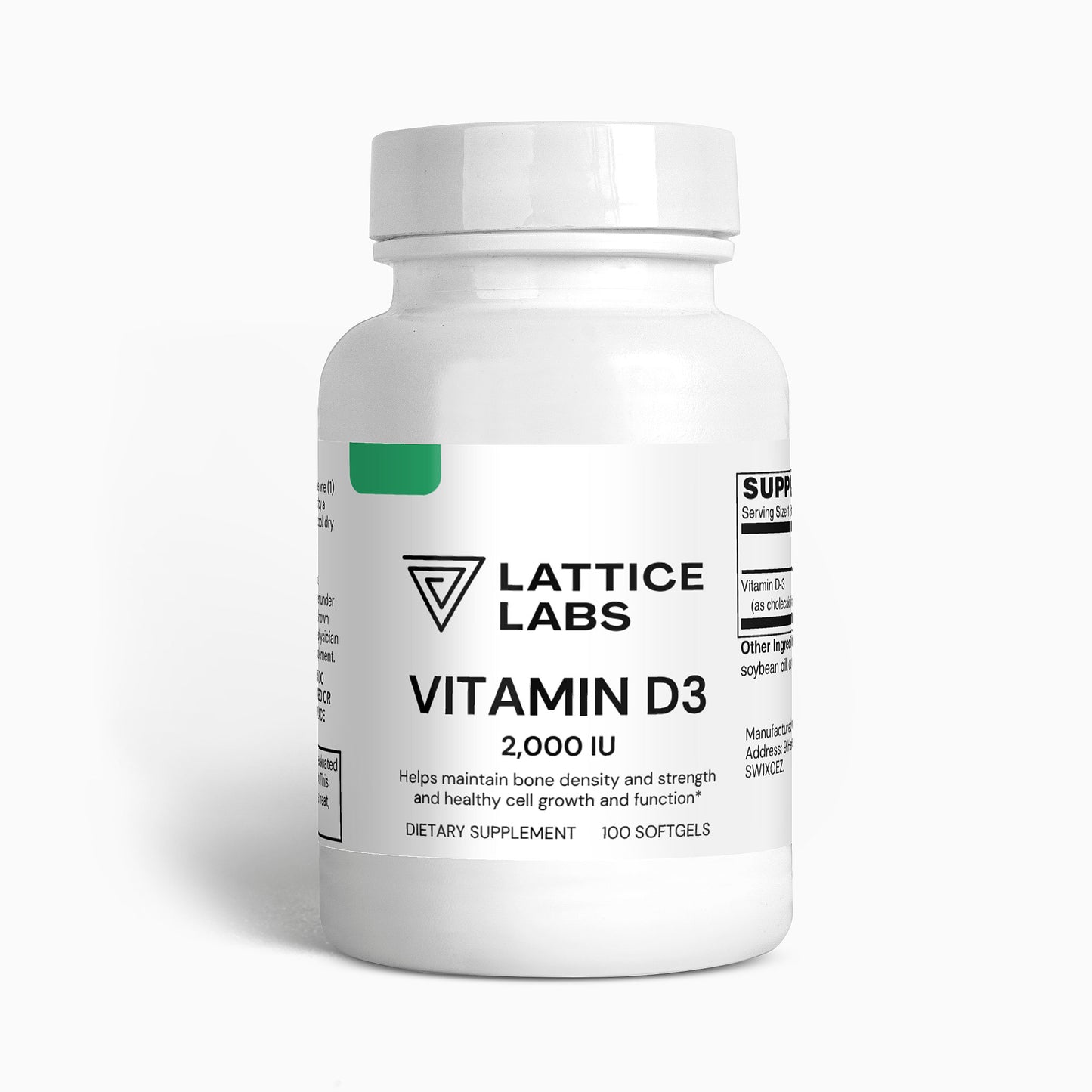 Lattice Labs Vitamin D3 2,000 IU