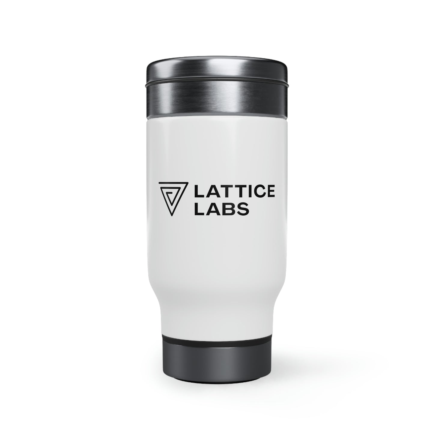 Lattice Labs Stainless Steel Travel Mug with Handle, 14oz