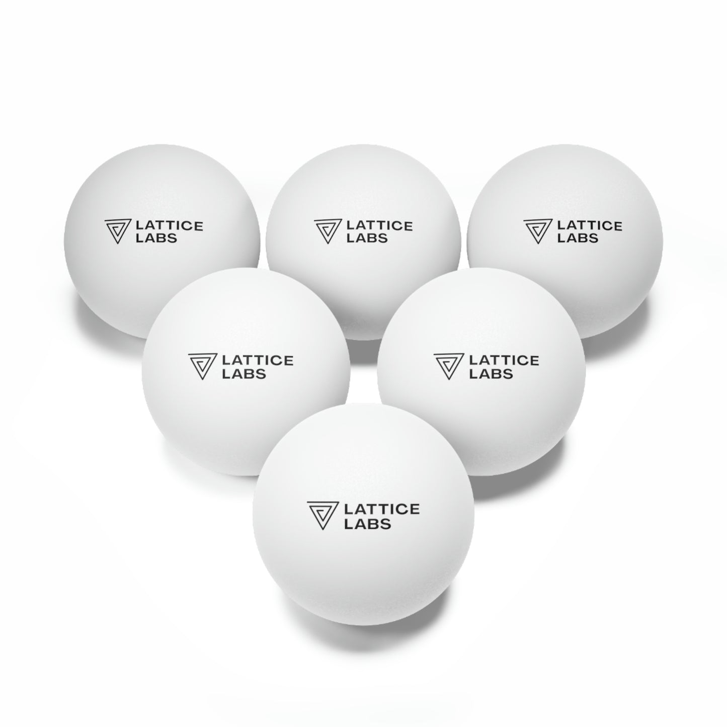 Lattice Labs Ping Pong Balls, 6 pcs
